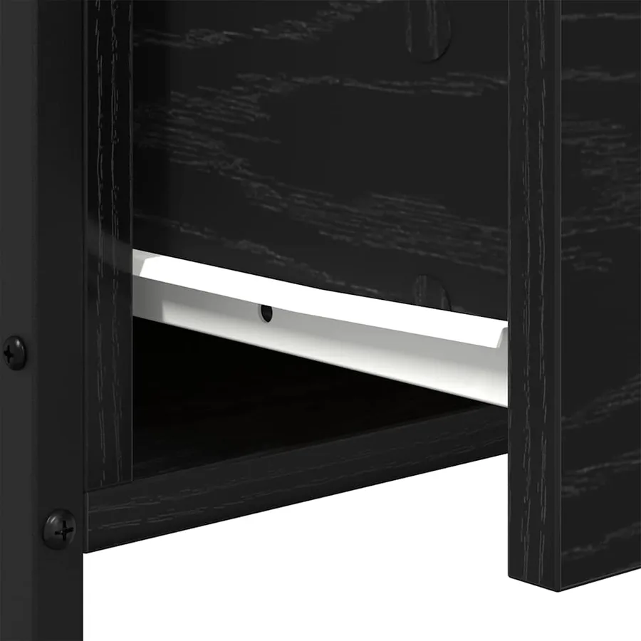 Cabinet de chevet 2 pcs Chêne noir 34 x 35,5 x 70 cm - 11