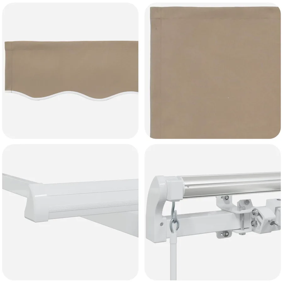 Auvent rétractable Beige 300 x 250 x 165 cm - 4