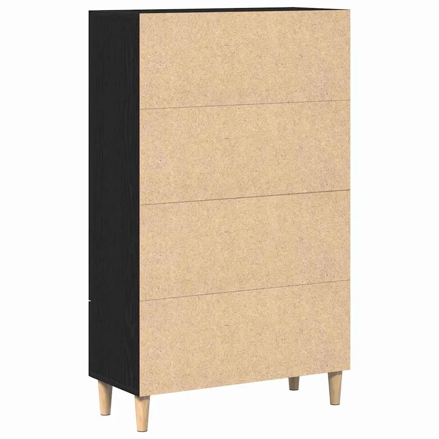 Haut Armoire Chêne noir 70 x 31 x 115 cm Bois d'ingénierie - 6