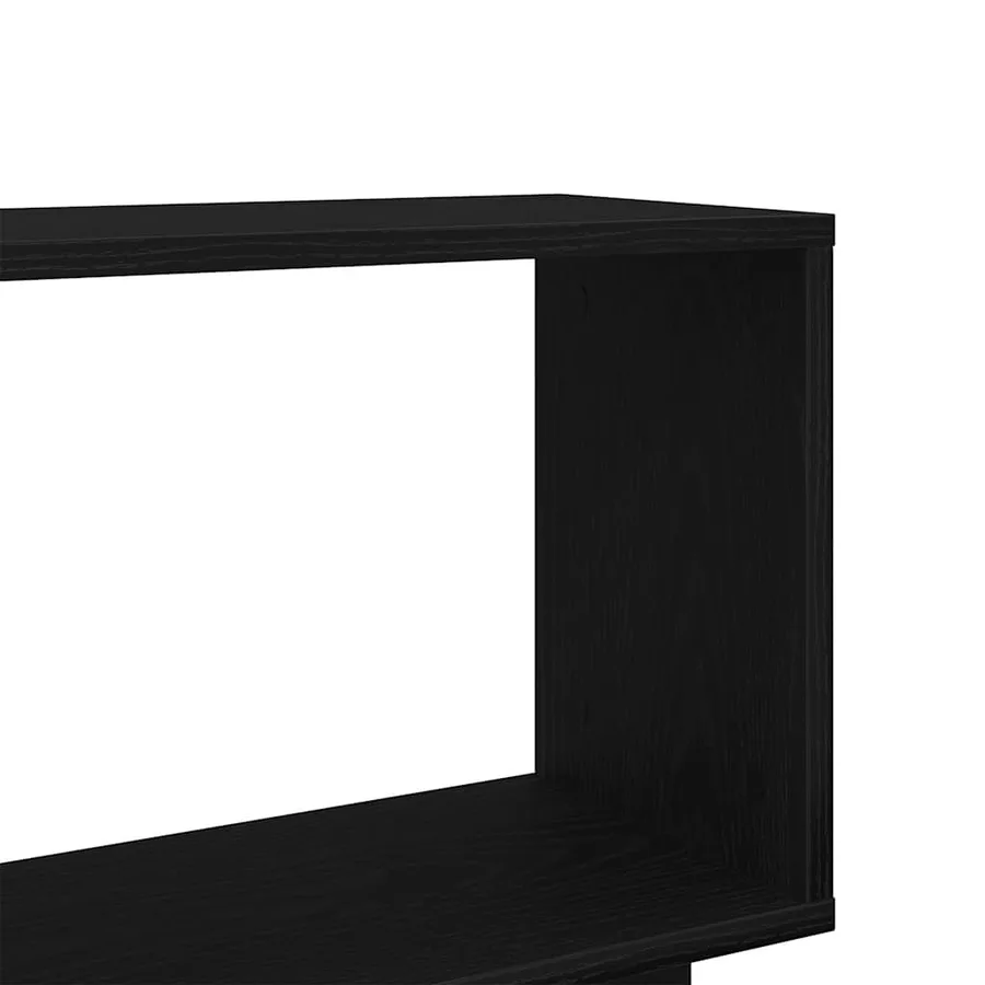 Bibliothèque en chêne noir 80x24x96 cm bois d'ingénierie - 8