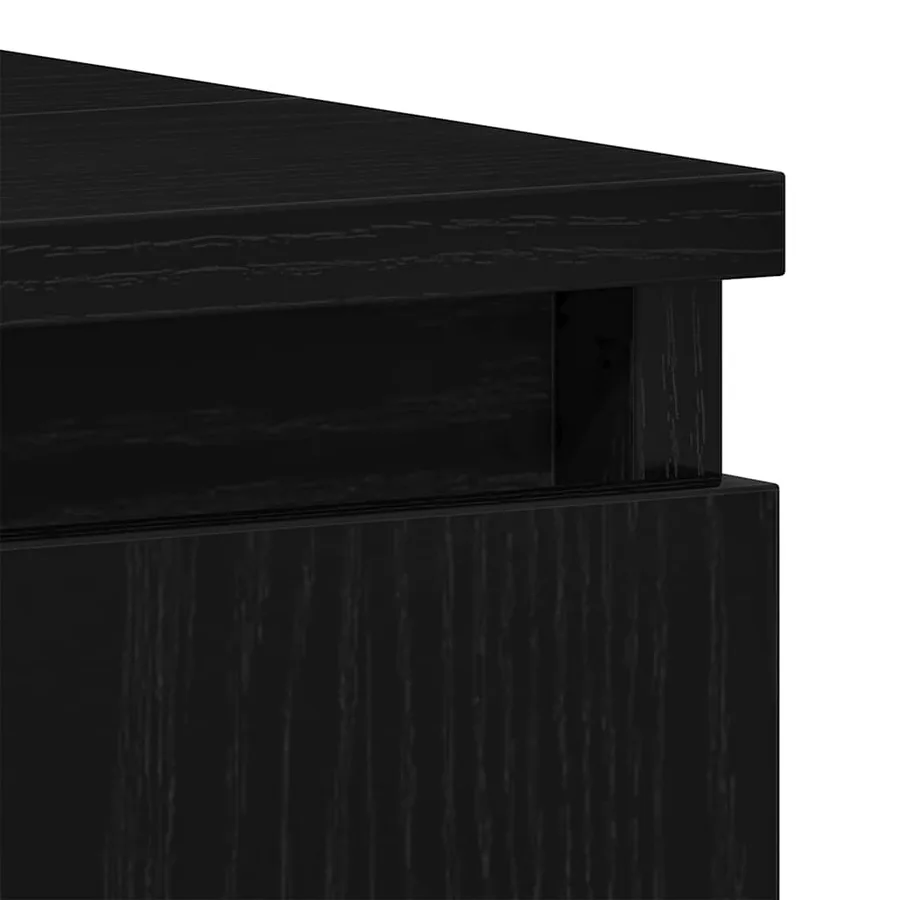 Ensemble de mobilier de salle de bain 3 pcs Chêne noir - 11