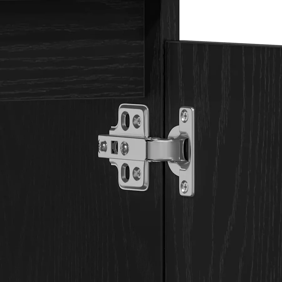 Ensemble de mobilier de salle de bain 3 pcs Chêne noir - 12