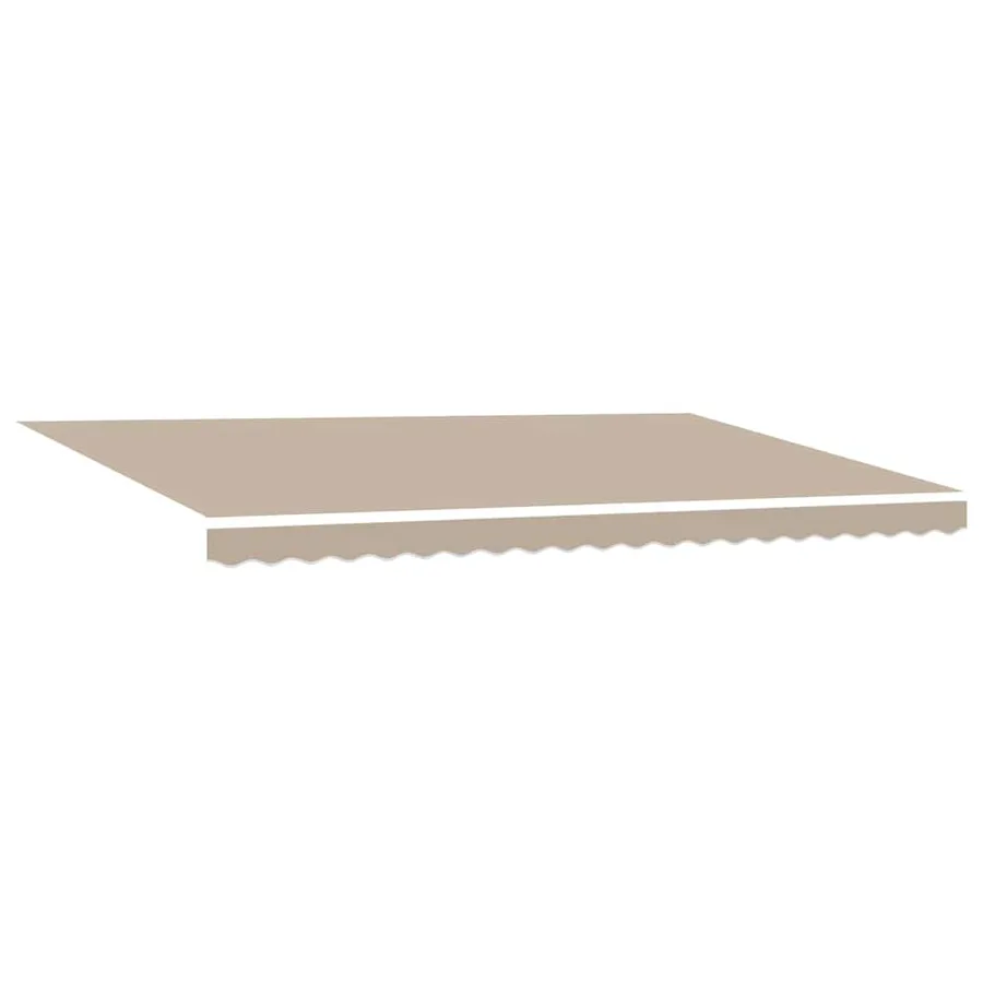 Auvent rétractable Beige 500 × 350 cm Polyester et Aluminium - 5