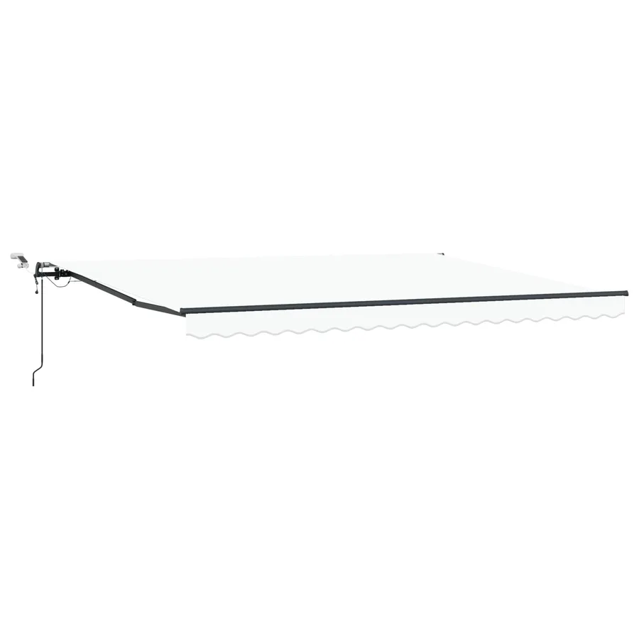 Auvent rétractable Blanc 450 × 350 cm Polyester - 2