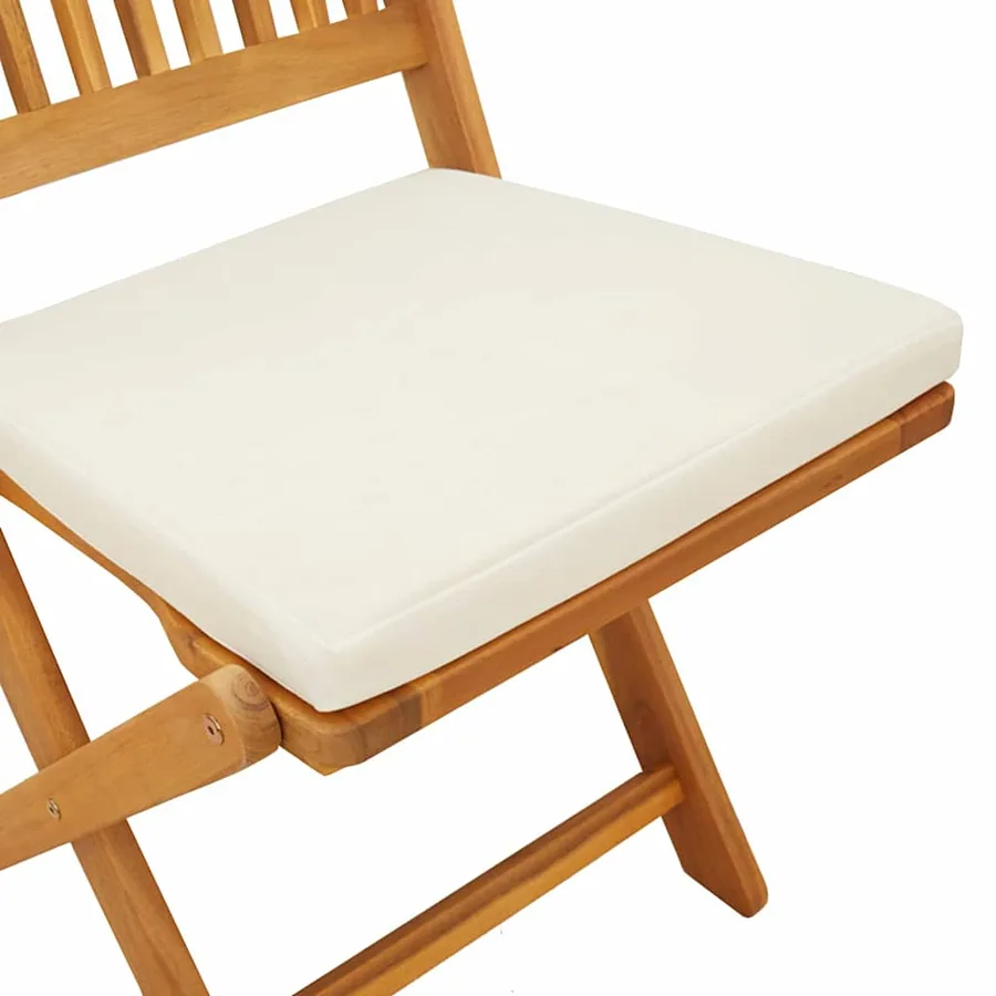 Ensemble bistro de jardin 3 pcs Marron Bois d'Acacia Massif - 10