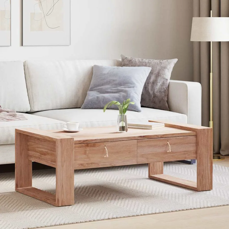 Table basse 110x60x40 cm Bois de teck massif