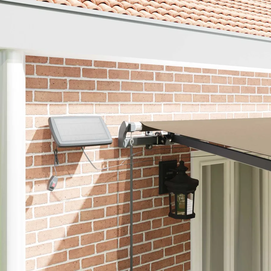 Auvent rétractable Beige 600 × 300 cm Tissu et Aluminium - 4