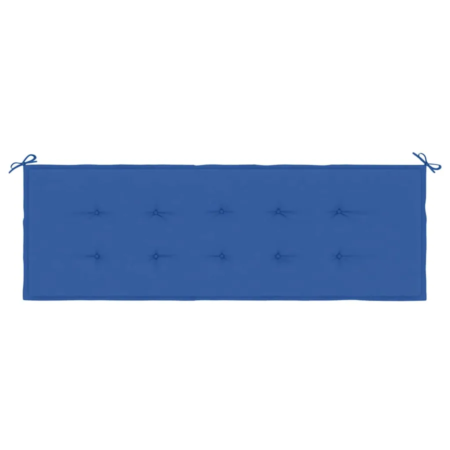 Coussin de banc de jardin bleu royal 150x50x3 cm tissu oxford - 4