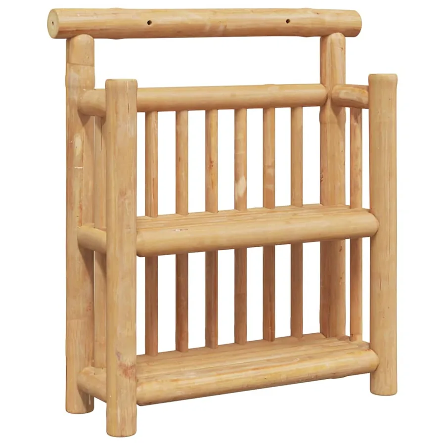Étagère Murale avec étagère Naturel 40 x 13 x 44 cm Bambou - 2