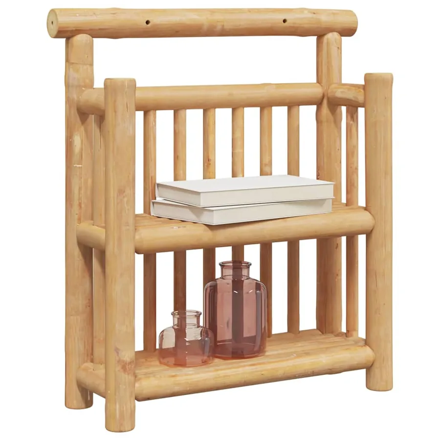 Étagère Murale avec étagère Naturel 40 x 13 x 44 cm Bambou - 3