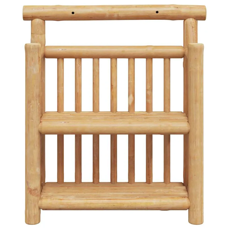 Étagère Murale avec étagère Naturel 40 x 13 x 44 cm Bambou - 5