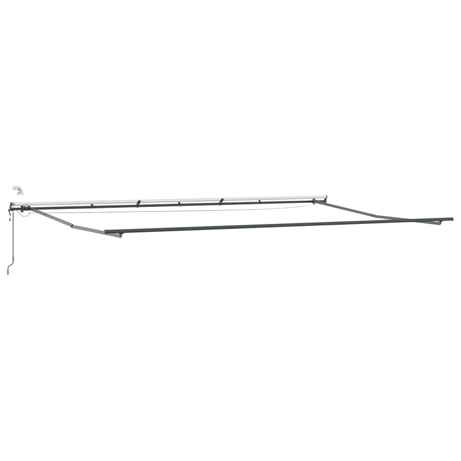 Auvent rétractable Blanc 600 × 350 cm Polyester - 7