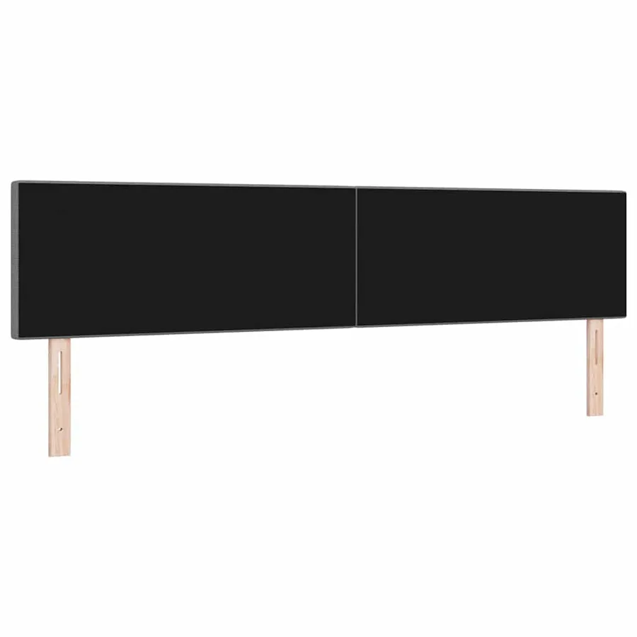 Tête de lit LED Gris clair 200 cm Tissu en velours côtelé - 7
