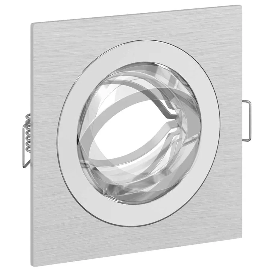 Projecteur 24 pcs Argenté 9 x 9 x 2 cm Aluminium - 12