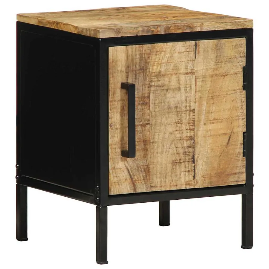 Cabinet de chevet Marron et Noir 30 x 30 x 40 cm