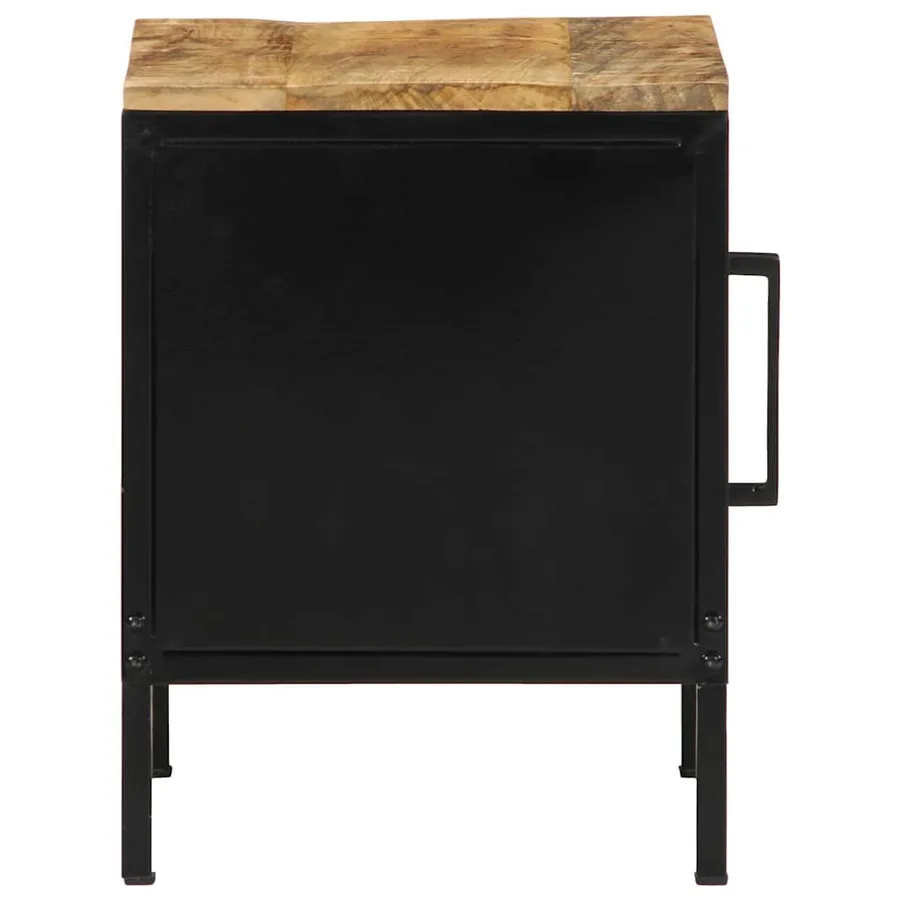 Cabinet de chevet Marron et Noir 30 x 30 x 40 cm - 6