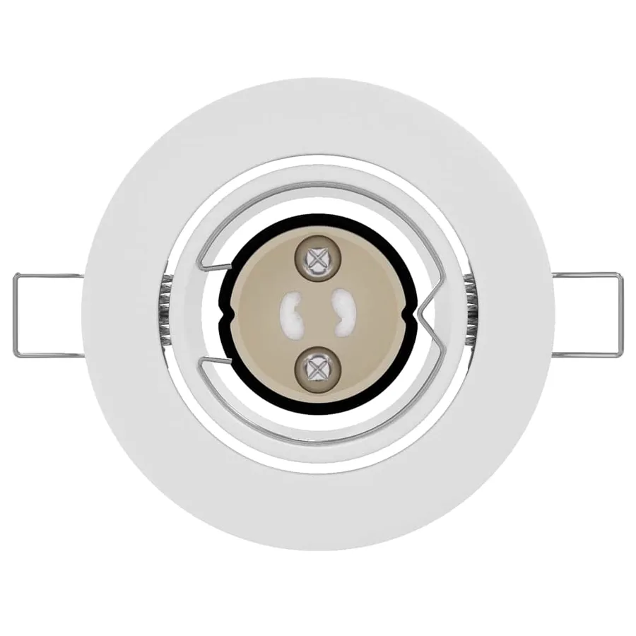 Projecteur 12 pcs Blanc 9 x 9 x 2,5 cm Métal - 6