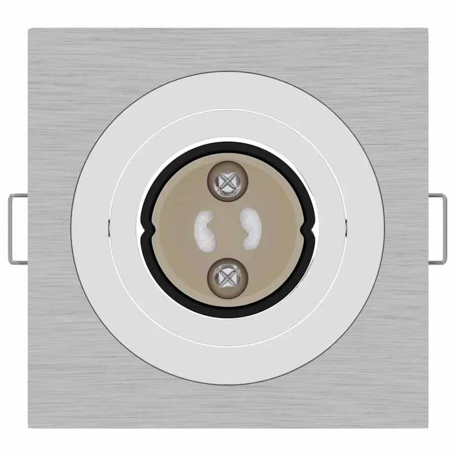 Projecteur 6 pcs Argenté 9 x 9 x 2 cm Aluminium - 6
