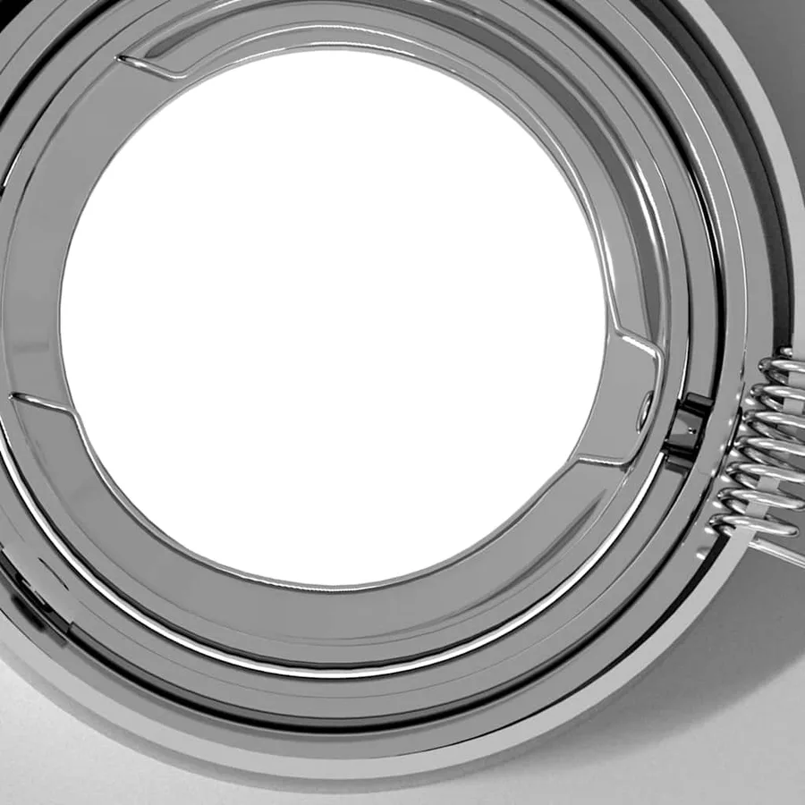Projecteur 6 pcs Argenté 9 x 9 x 2 cm Aluminium - 9