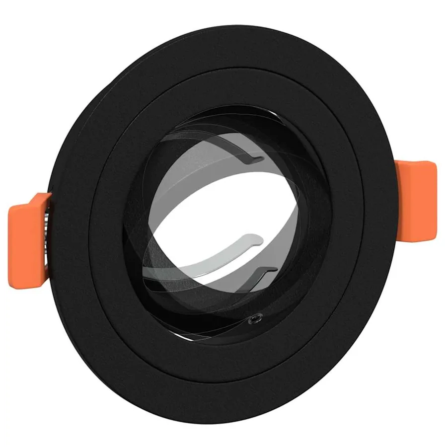 Projecteur 6 pcs Noir 9 x 9 x 2 cm Aluminium - 12