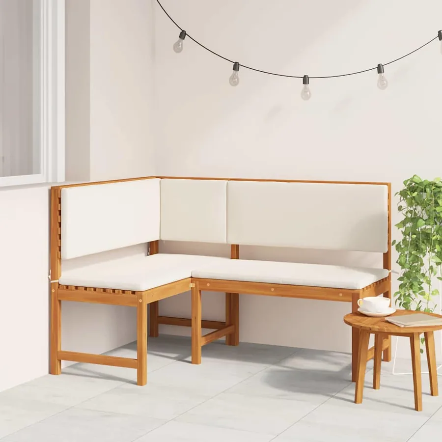 Chaise de jardin Marron 140 x 100 x 91cm Bois d'acacia massif