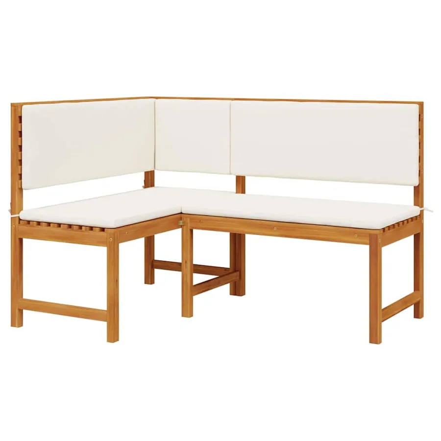 Chaise de jardin Marron 140 x 100 x 91cm Bois d'acacia massif - 2