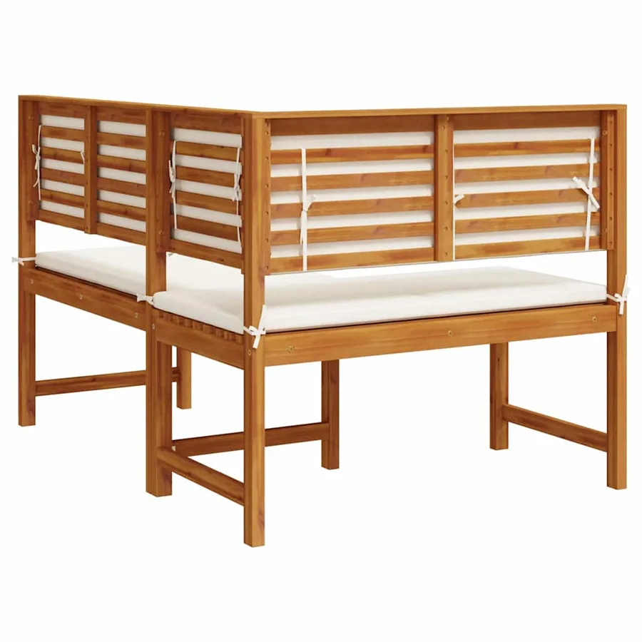 Chaise de jardin Marron 140 x 100 x 91cm Bois d'acacia massif - 6