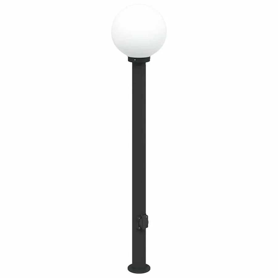 Borne lumineuse avec sortie 120 cm Noir IP44 - 2