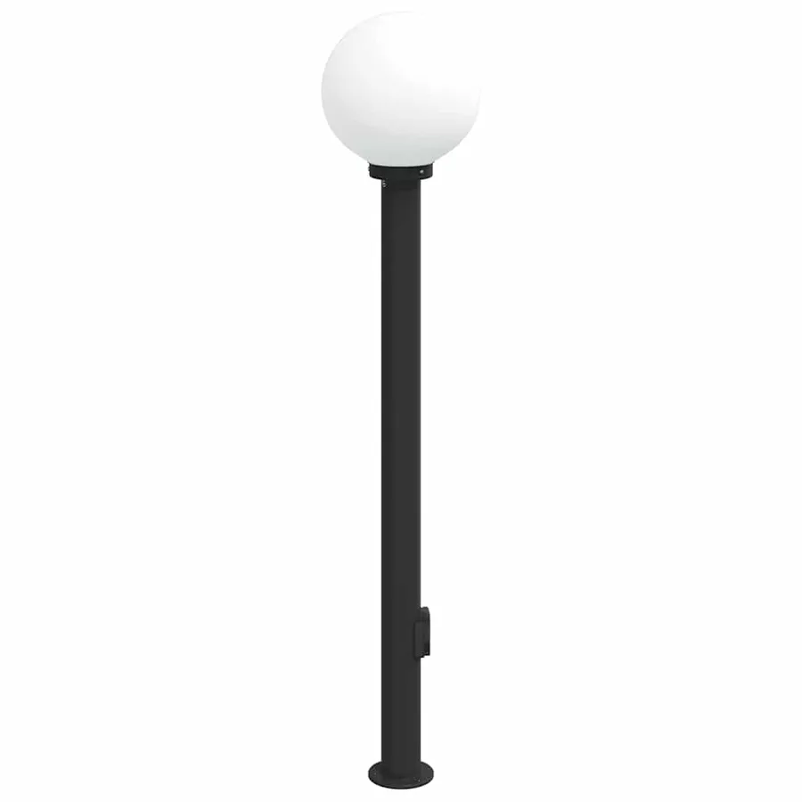 Borne lumineuse avec sortie 120 cm Noir IP44 - 4