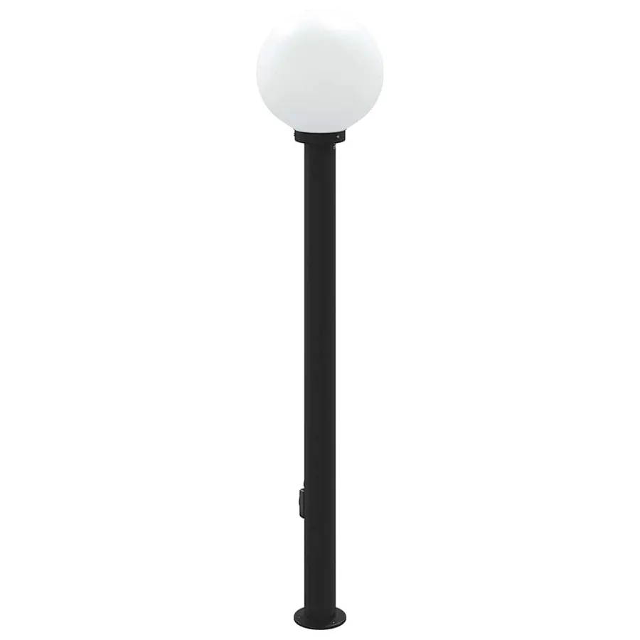 Borne lumineuse avec sortie 120 cm Noir IP44 - 5