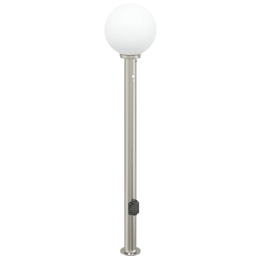 Borne lumineuse avec détecteur et prise 120 cm acier inoxydable IP44 - 2