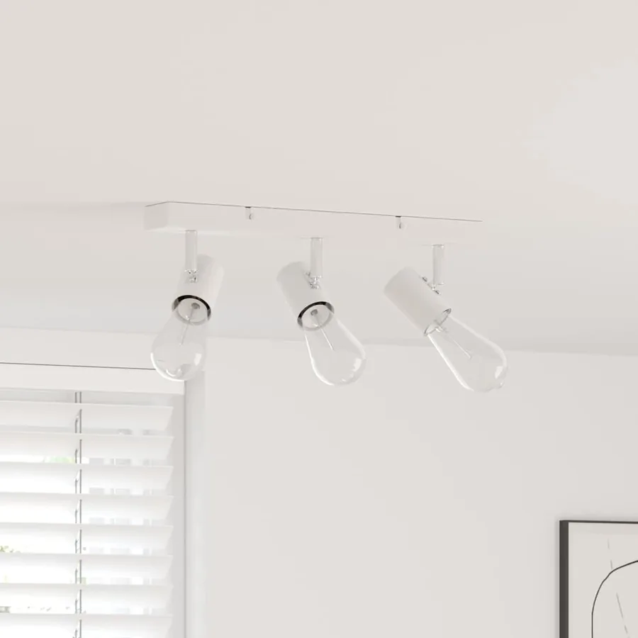 Spot de plafond Blanc 38 x 6,5 x 11,5 cm Métal