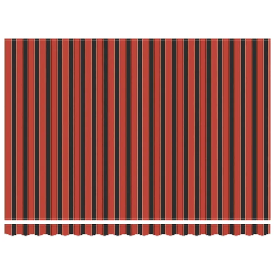 Auvent rétractable orange et marron 450 × 350 cm - 6