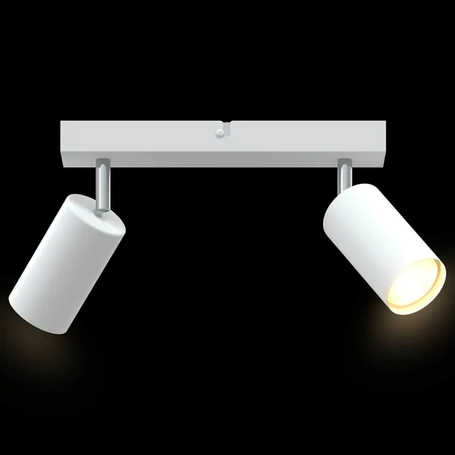 Spot de plafond avec des projecteurs Blanc 26 x 6 x 16 cm Métal - 12