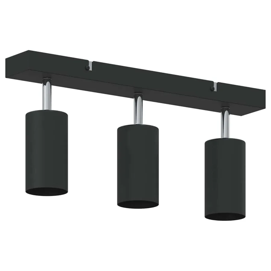 Spot de plafond avec des projecteurs Noir 38 x 6 x 16 cm Métal - 5