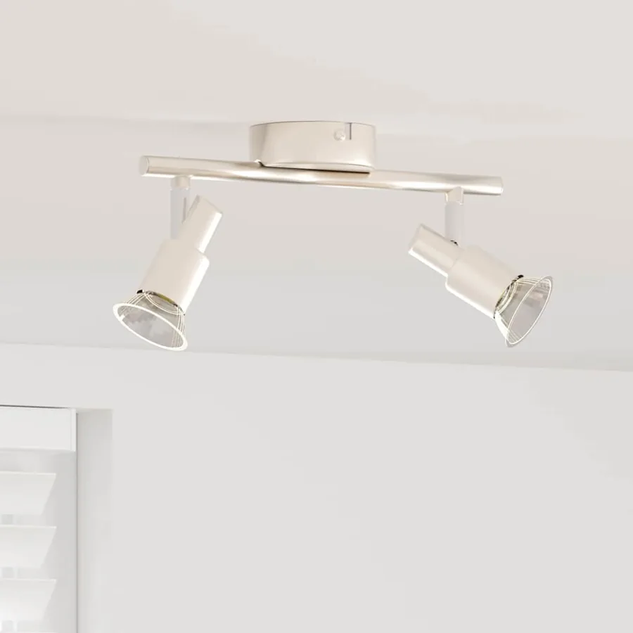 Spot de plafond Nickel 25,5 x 8 x 11 cm Acier