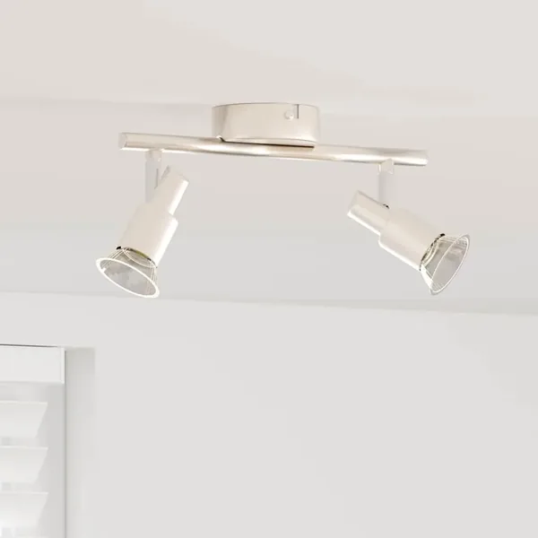 Spot de plafond Nickel 25,5 x 8 x 11 cm Acier