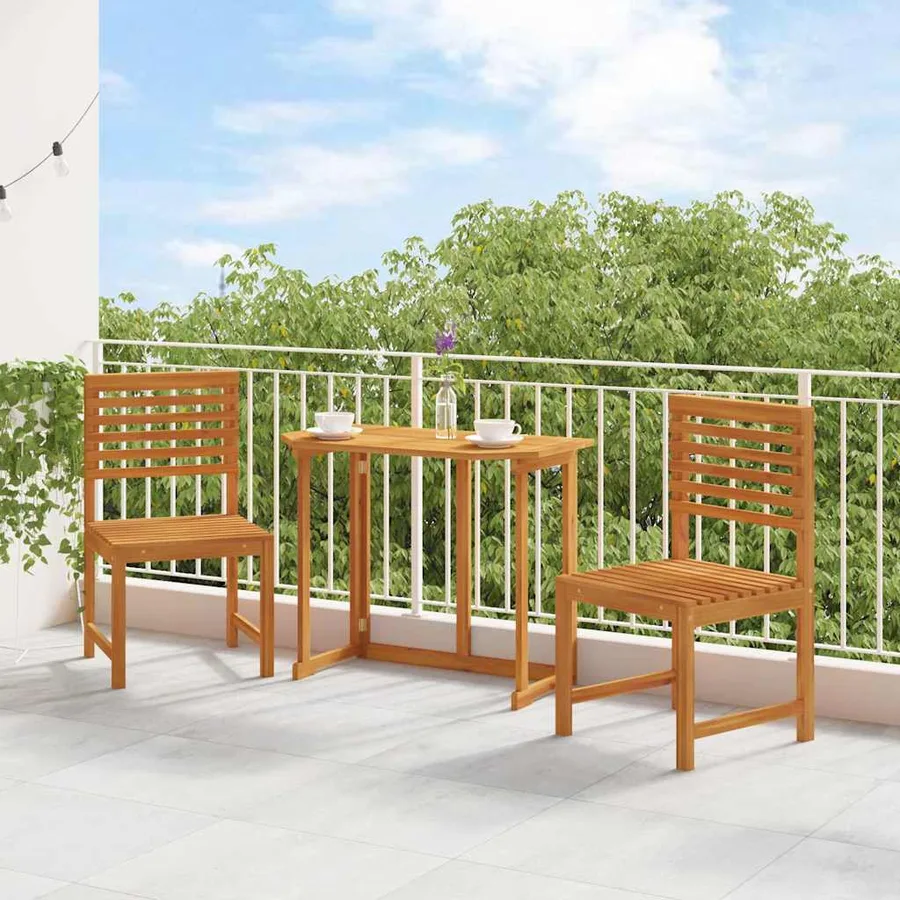 Chaise de jardin 2 pcs Marron 50 x 50 x 91cm - 3