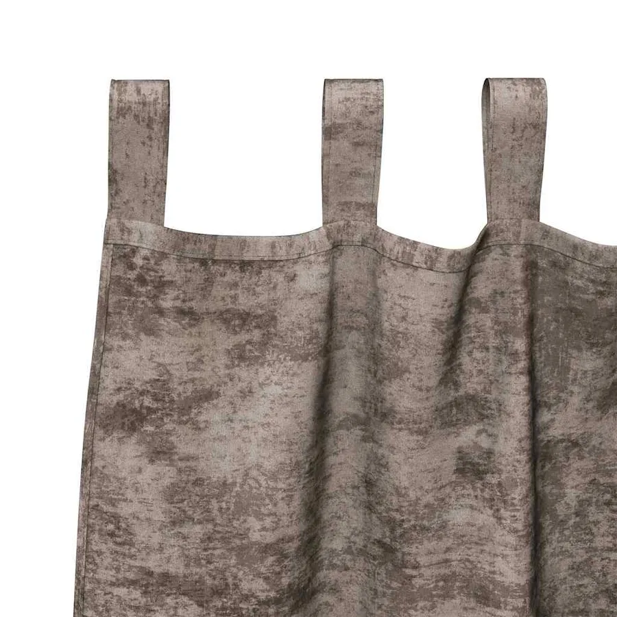 Rideaux en velours 2 pcs Cappuccino 245 x 140 cm Velours - 5