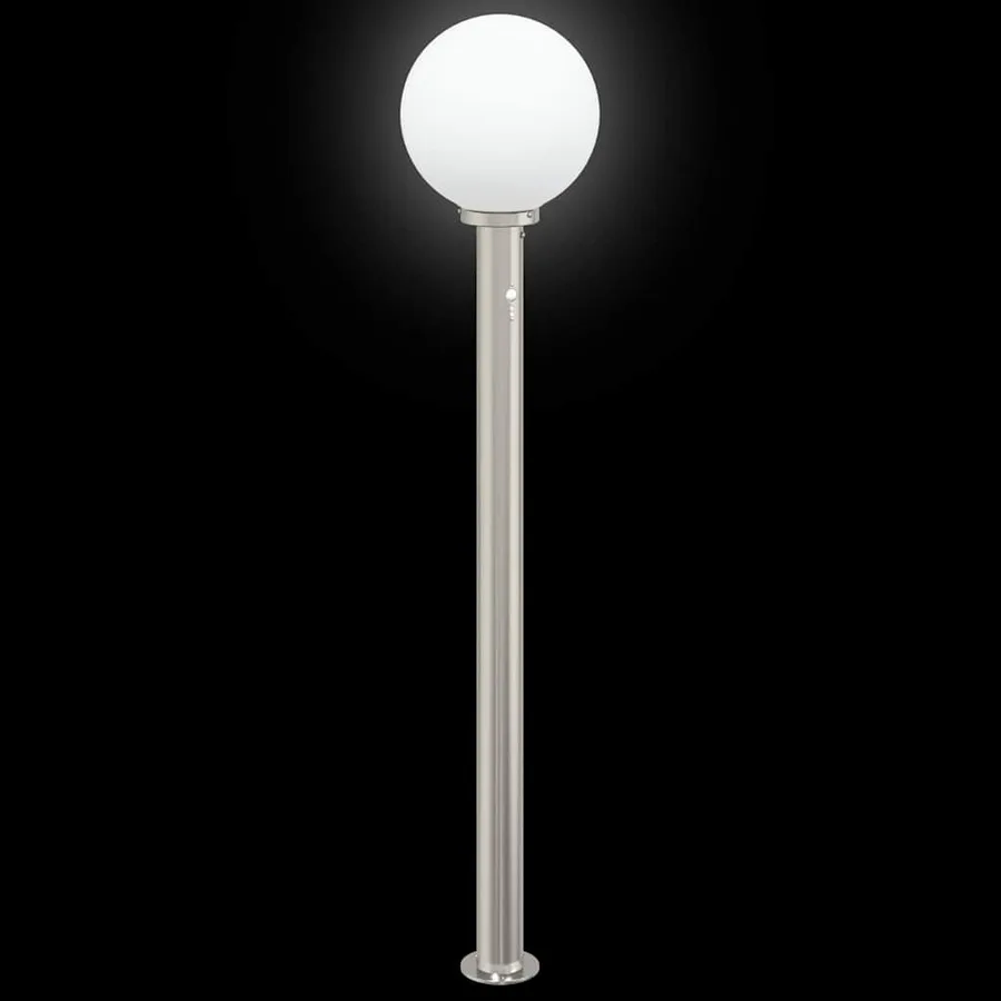 Bornes lumineuses avec détecteur lot de 3 120 cm acier inoxydable IP44 - 5