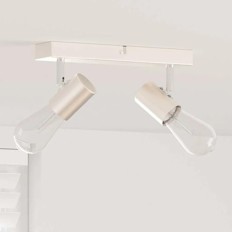 Spot de plafond Nickel 26 x 6,5 x 11,5 cm Métal