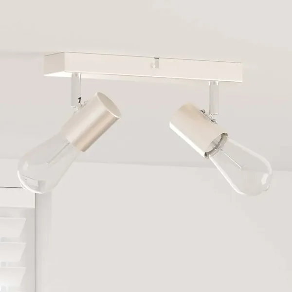 Spot de plafond Nickel 26 x 6,5 x 11,5 cm Métal