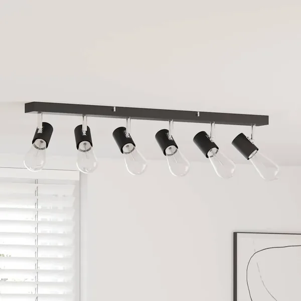Spot de plafond Noir 73 x 6,5 x 11,5 cm Métal