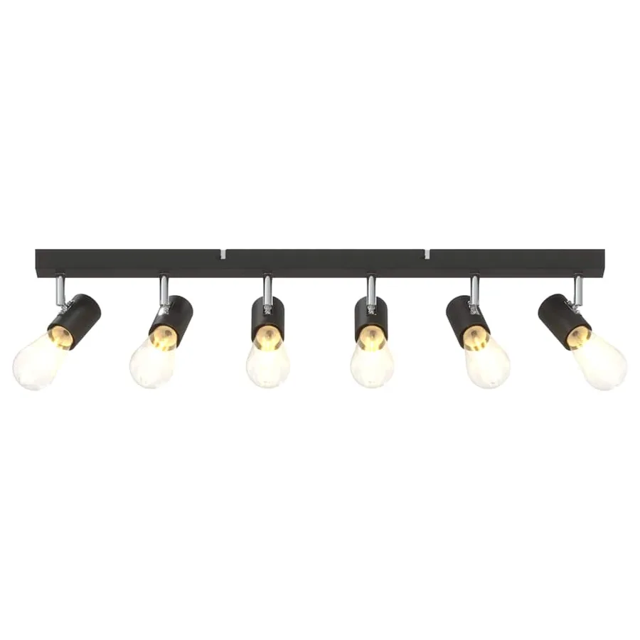 Spot de plafond Noir 73 x 6,5 x 11,5 cm Métal - 11
