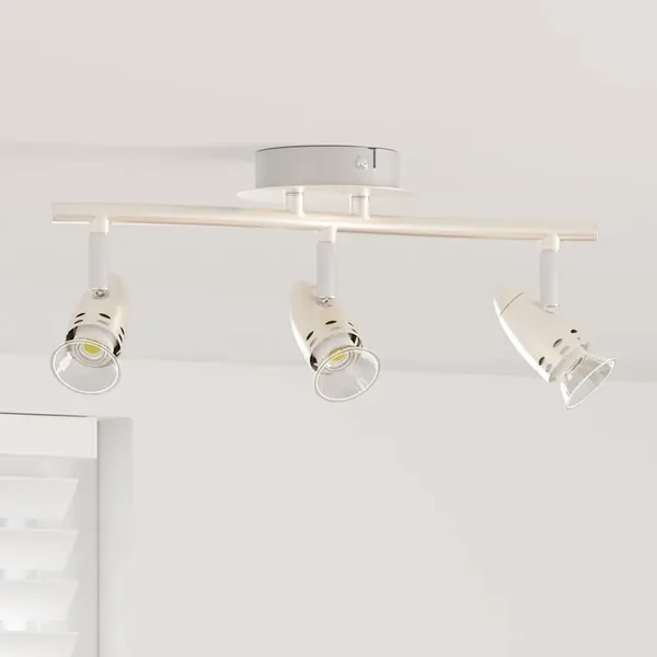Spot de plafond Nickel 36,5 x 10 x 12,5 cm Métal