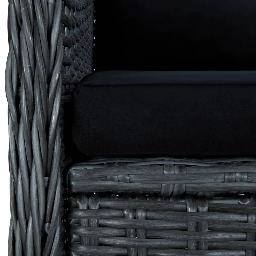 Ensemble à manger d'extérieur 9 pcs et coussins résine tressée - 8
