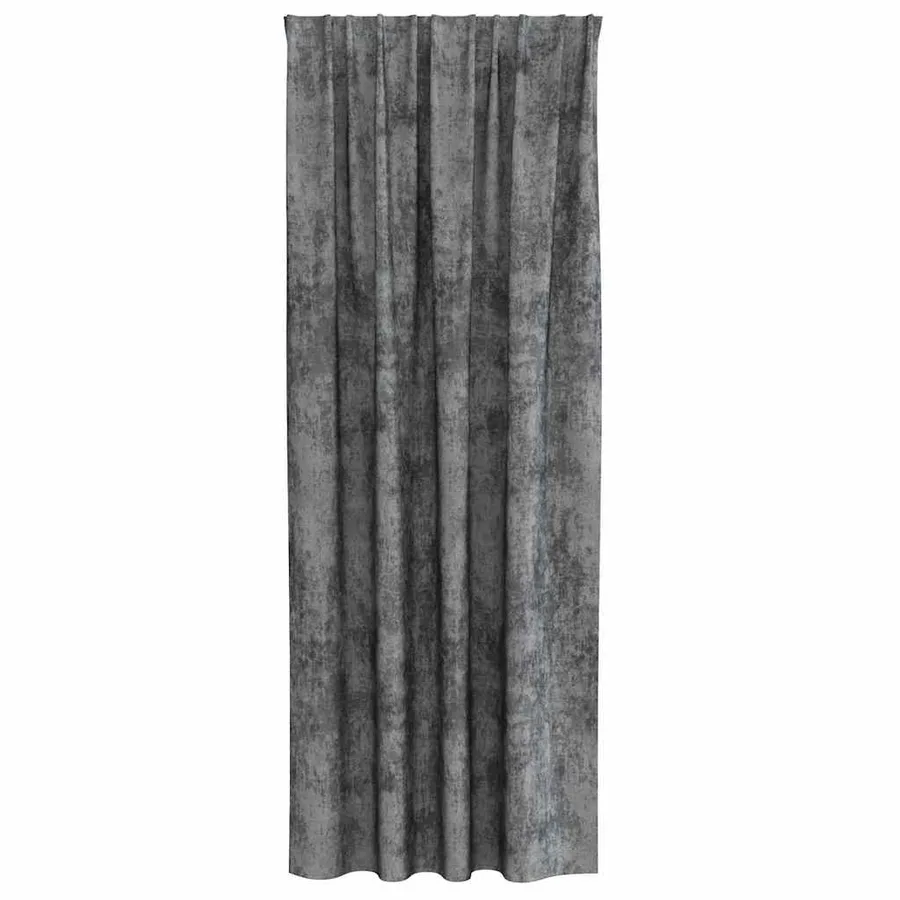 Rideaux en velours 2 pcs Gris 260 x 140 cm Velours - 4
