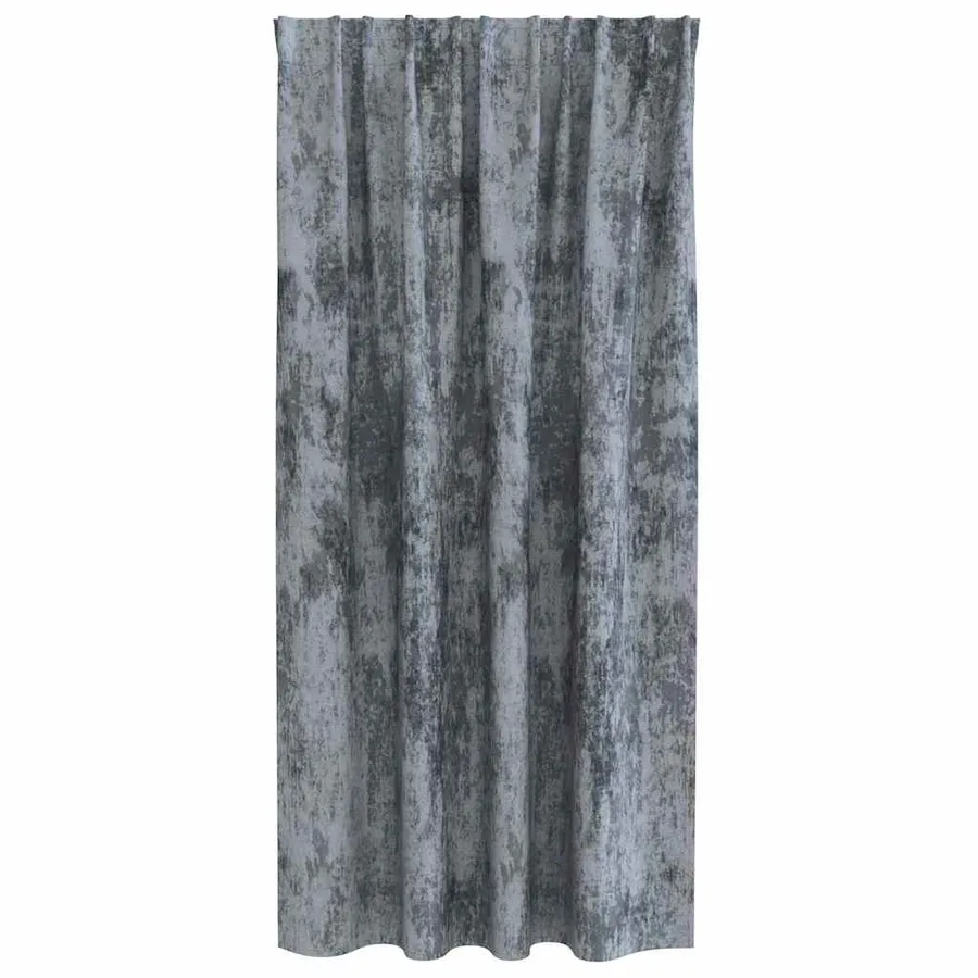Rideaux en velours 2 pcs Gris Argenté 175 x 140 cm Velours - 4