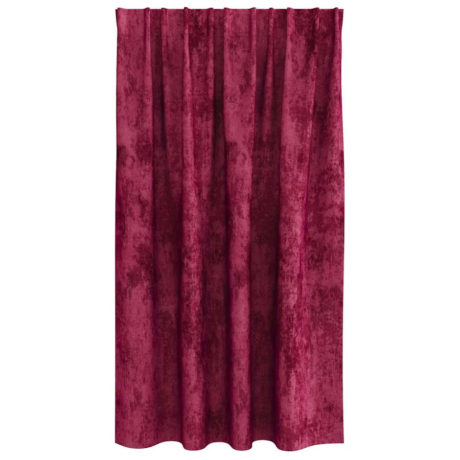 Rideaux en velours 2 pcs Rouge bordeaux 140 x 140 cm Velours - 4