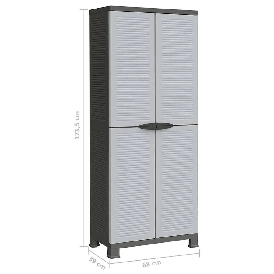 Armoire en plastique 68x39x171,5 cm - 9
